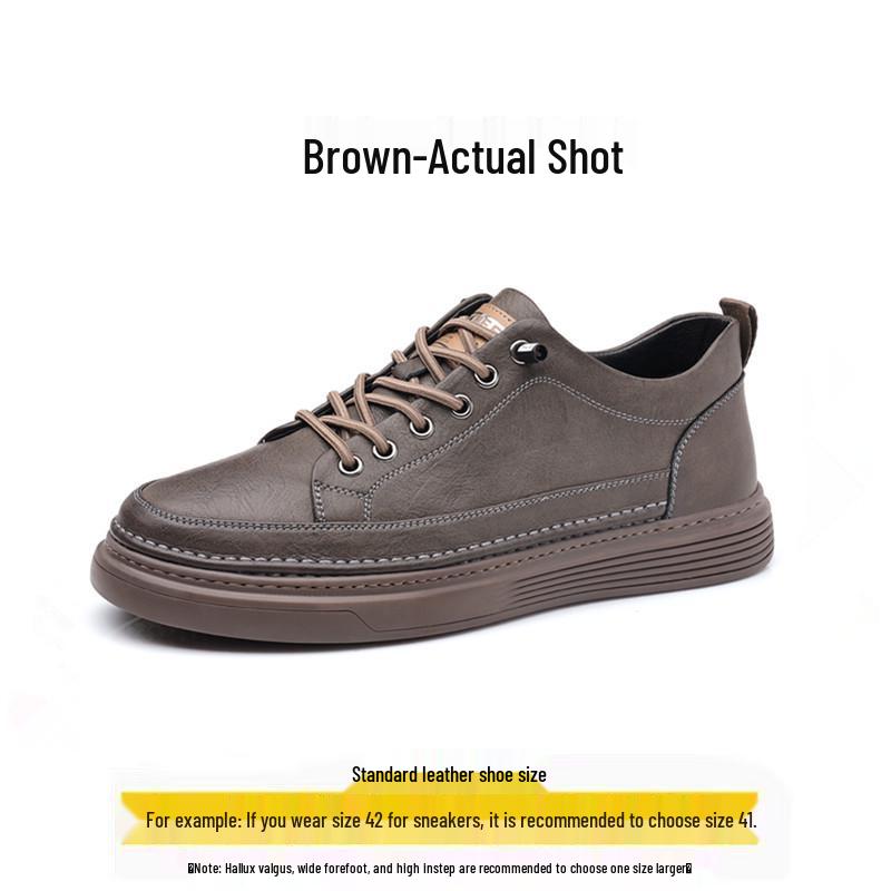 

Мужские новые поступления Белые из натуральной кожи Пилот Спортивная повседневная обувь - Мягкая подошва, Универсальный трендовый дизайн для всех сезонов 43 (Leather Shoe) 265