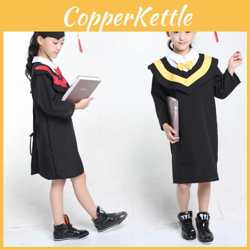 Master Doctoral Performance Gowns Kids Cosplay Costume Halloween Party Gift
