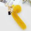 Lara Fur Charm - Yellow