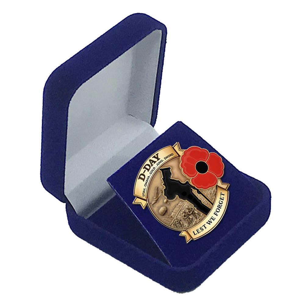 

Почетный значок «80-я годовщина Дня Д» Эмалевый значок «День Д» для украшения исторических предметов коллекционирования