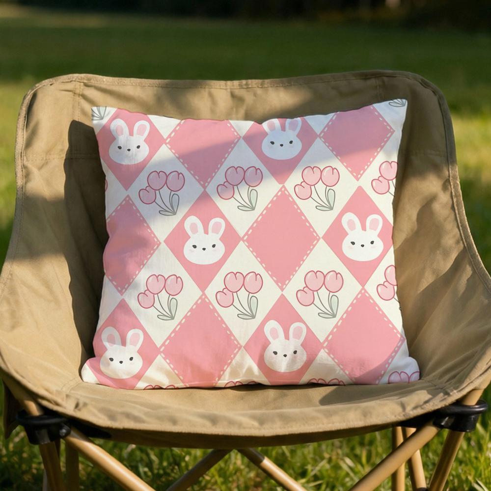 simple checks Cushion Cover Soft Reversible  Durable Pillow Cover  MultiScene Use for Home  Car Daily Comfort