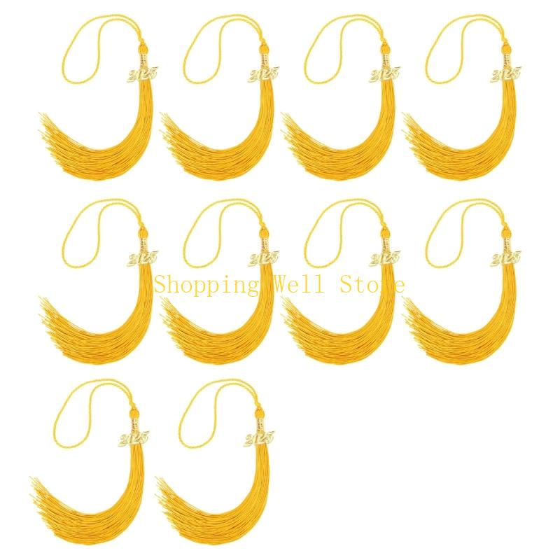 KX4B 10Pcs Class of 2025 Graduation Hat Tassels Graduation Hat Tassels For Graduates