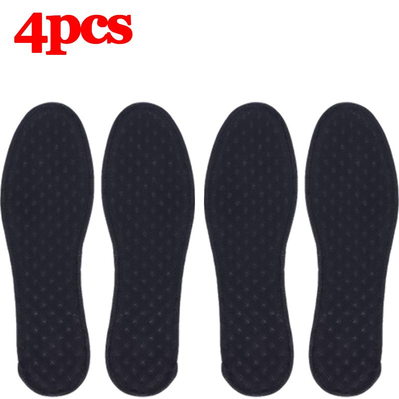 6 Stück Bambuskohle Antibakterielle Schuheinlagen Pflanzliches Deodorant Lauf-Sport-Einlegesohle für Füße Dicke Stoßdämpfende Schuhsohle