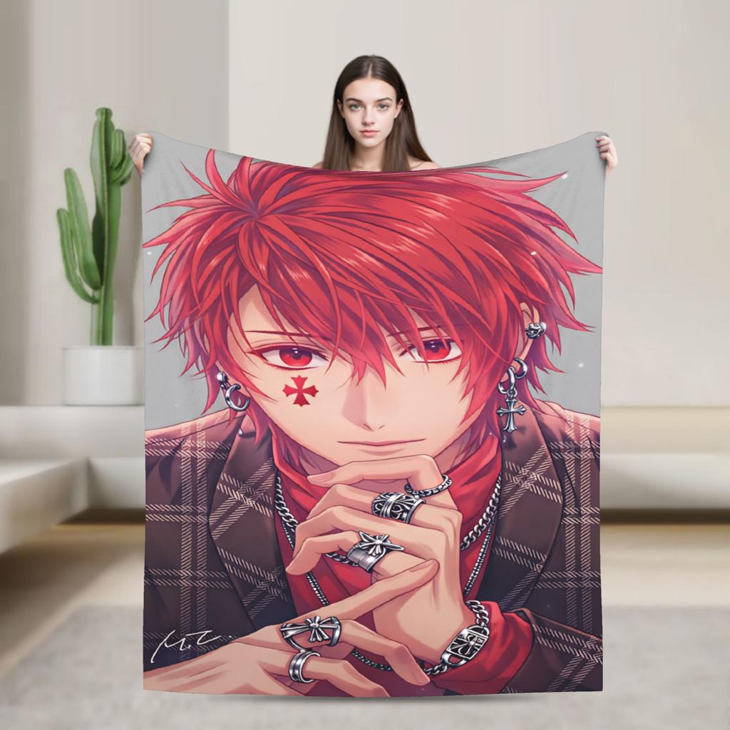 U-Uta no Prince-sama Hijirikawa Masato Bedding Throws Flannel Bedspread For Bedroom Fluffy Sofa Bed Cover