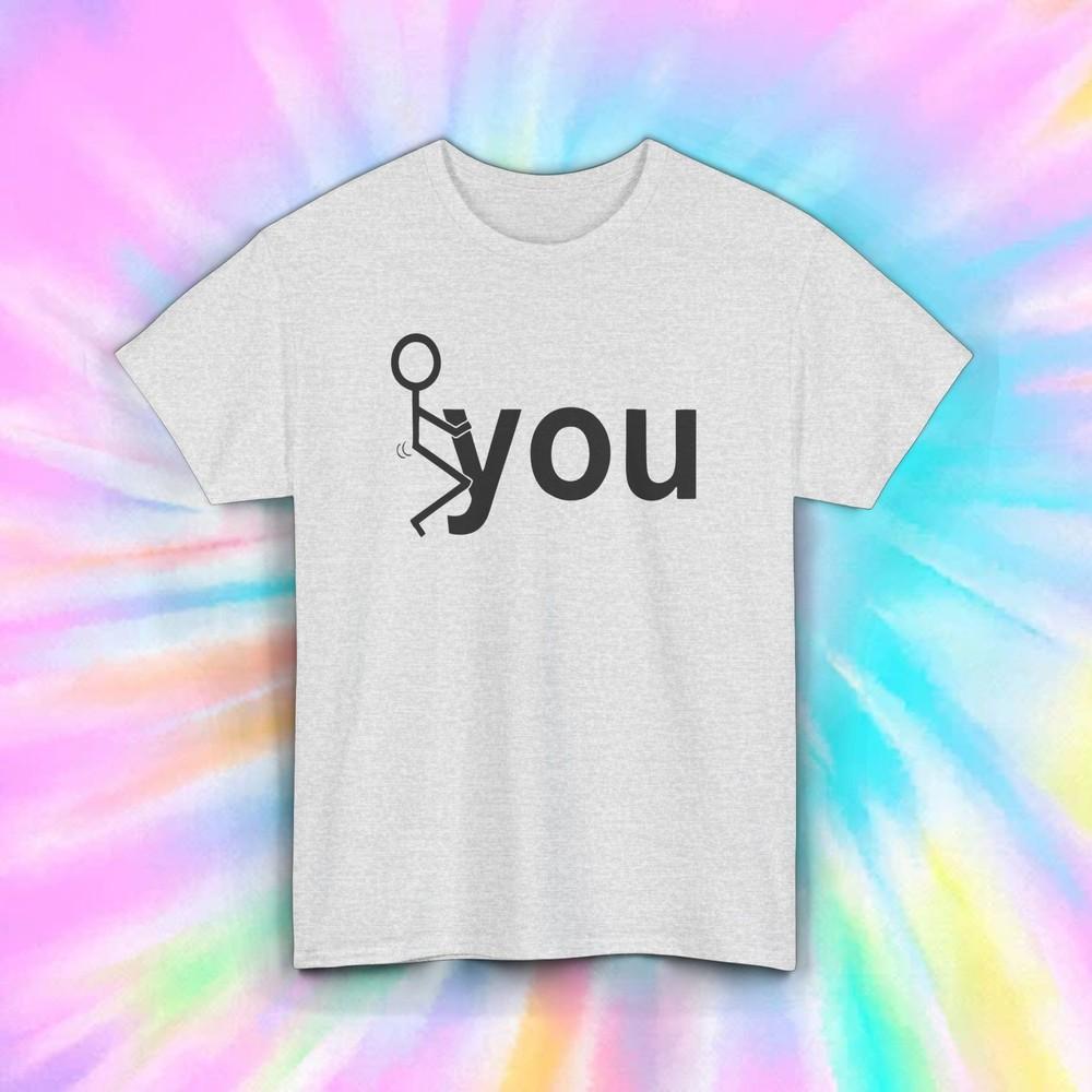 

Screw You Stick Figure T-Shirt | Funny Stickman Humor Tee | Sarcastic Graphic XL