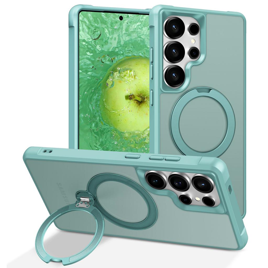 For Samsung Galaxy S26 Ultra Magnetic Case Kickstand TPU PC Shockproof Phone Back Cover