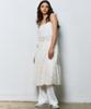 Manavis Seven Airy Sleeveless Dress [White]