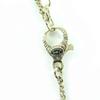 Excellent CHANEL Necklace COCO Mark Ribbon Rhinestone Champagne Gold Women B24K Used