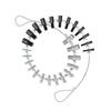 26 Piece Carbon Steel Thread Size Identifier Set Silver Black for Nut Bolt Accurate Measurement of Metric Threads