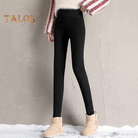 Women Leggings High Elastic Warm Thickened Velvet Lined Sports Pants Butterflies Pattern Yoga Tights Daily Wear