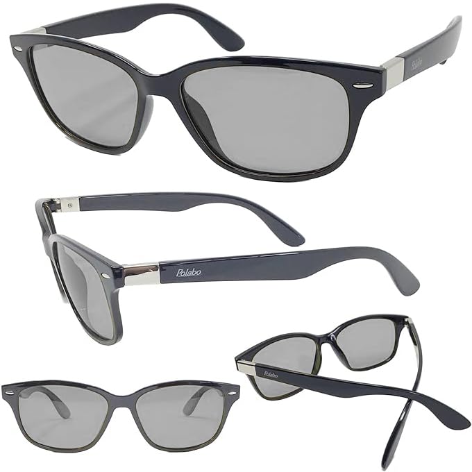 Polarized Sunglasses for Light Gray Wellington Flexible for [Adventure King] Fishing, Lenses, Men's Style, [Sabae Design/Ultra-Lightweight Frame],