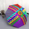 1pc Abstract Patterns Automatic Folding Umbrella - Portable Collapsible Design, 8-Rib Iron Frame, Durable Fabric yy251125176