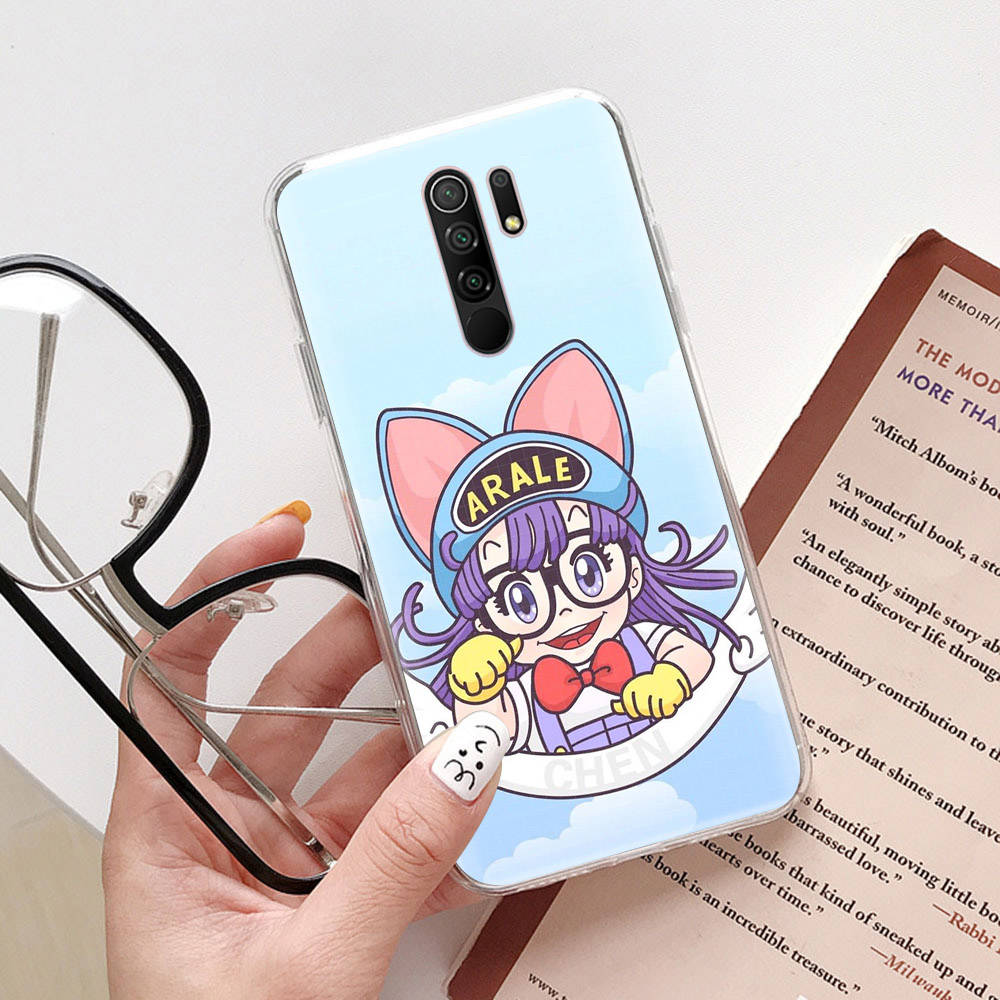 DT34 Dr. Funda Slump Arale para Samsung A04 A14 A23 A34 A54 M23 M33 M52 M53 Realme 10 9 C30S C35 C55 VIVO Y02S Y21 Y33S Y51 X80 Pro Funda Transparente
