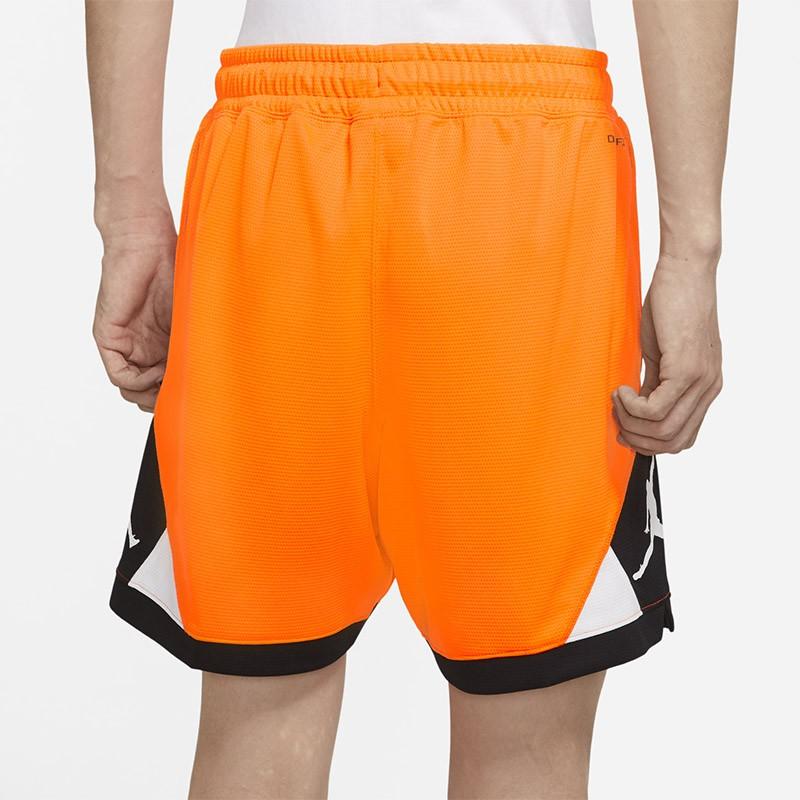 Jordan Pantaloni scurți de antrenament pentru baschet Dri-Fit, cu panouri din plasă, Pantaloni pentru bărbați, portocalii CV3087-803