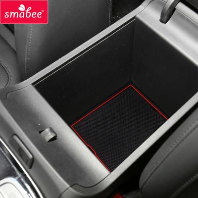 Smabee Anti-Slip Door Pad for Hyundai Tucson NX4 2024 2024 Gate Slot Cup Mat Interior Accessories Non-Slip Rubber Coaster
