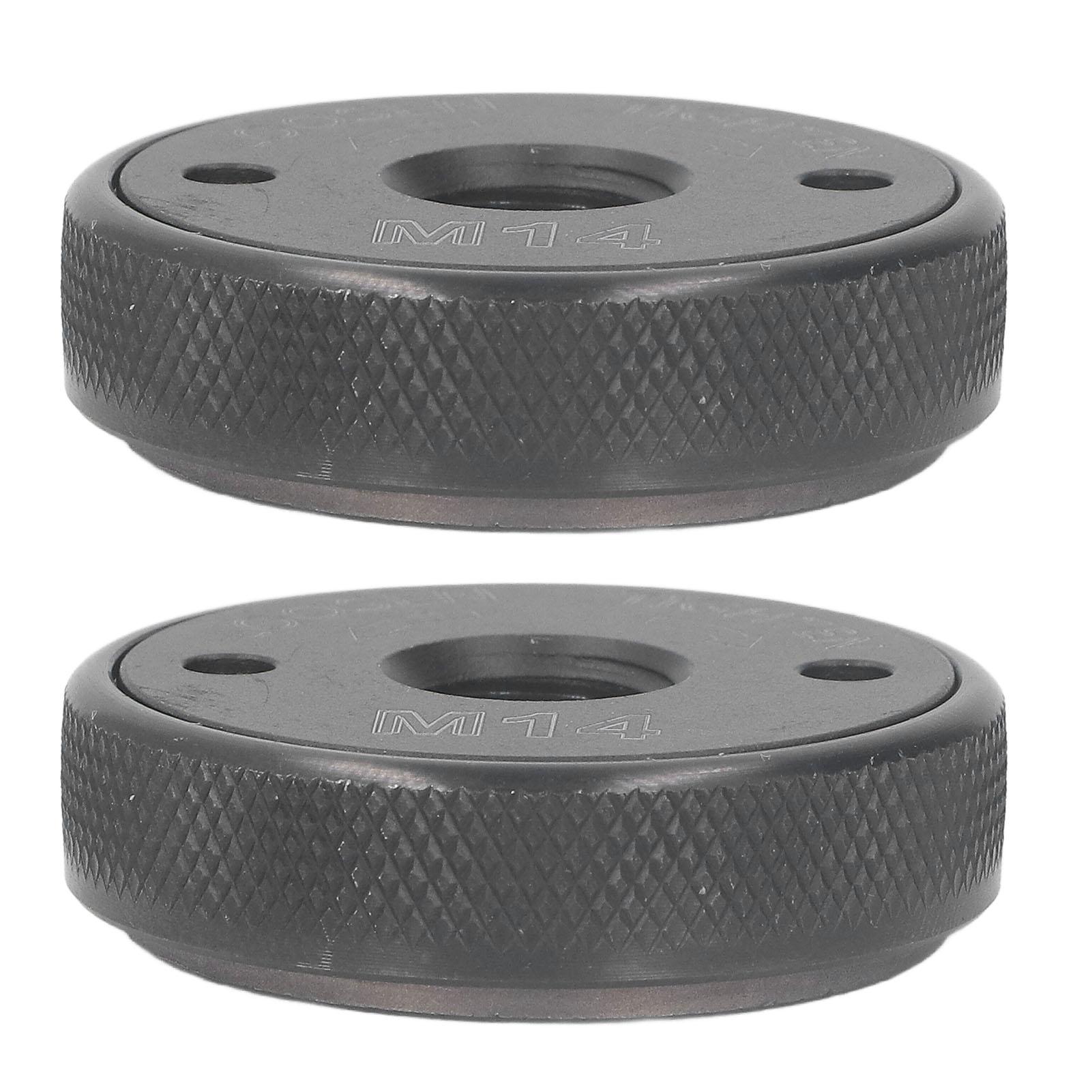 

2PCS Angle Grinder Flange Nuts M14 Female Thread 47mm Diameter Quick Release Self Locking Pressure Plate