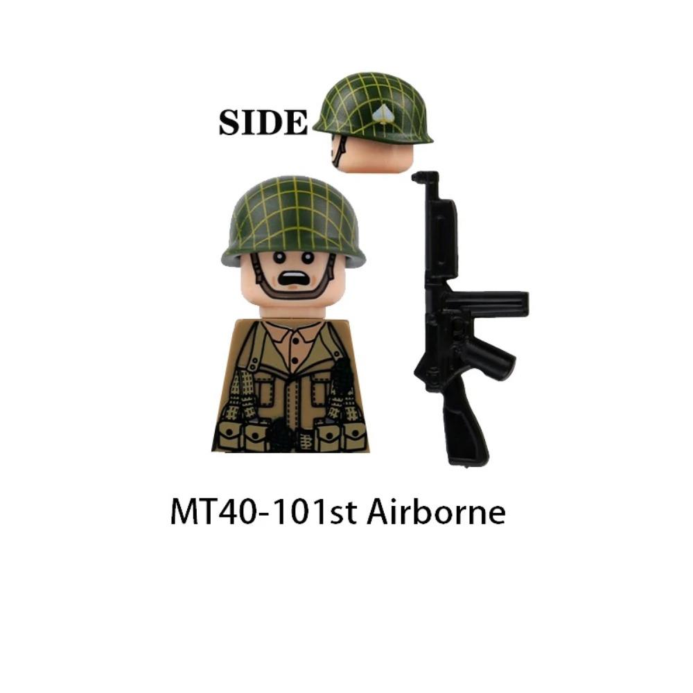 US Airborne 101ST Soldier Figures Building Blocks Officer Army Warrior Infantry Military Accessories Gun Weapon Bricks Toys GR03