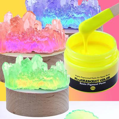 Pigmento concentrado de resina epoxi UV para fabricación de joyas Pastas de color fluorescente de alta concentración Pigmentos colorantes