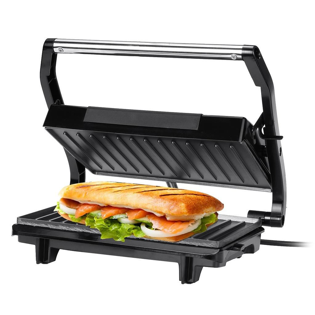 750W Hamburger Fried Egg Panini Electric Sandwich Maker Dual Non Stick Surface Grill Toaster Mini Steak Machine