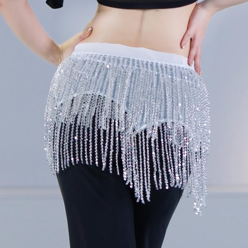 Professional Grade Belly Dance Hip Scarf Lightweight Polyester Fabric for Comfortable Extended Dance Practice