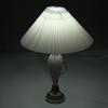 Pleated Cloth Lampshade Accessory for Desk and Floor Lamps, Inclined Height 240mm, Bottom Opening 410mm