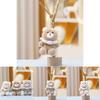 Plush Bear Toy With Keychain Cute Animal Figure For Bag Decor And Gift