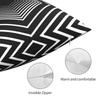 Geometric Hexagon Pillowcase Double-sided Printing Polyester Cushion Cover Decorative Line Art Pillow Case Cover Home