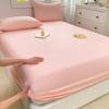 Fitted Bed Sheet with Elastic Band Solid Color Soft Mattress Cover for Single Double King Queen Skin-friendly Bed Cover  Bed 120/150/180/200x220cm