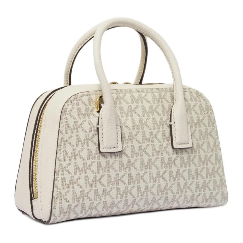 Michael Kors Ashton Classic Monogram Borsa a tracolla in ecopelle Tote da donna Bianco 32S5G9QC0V-132