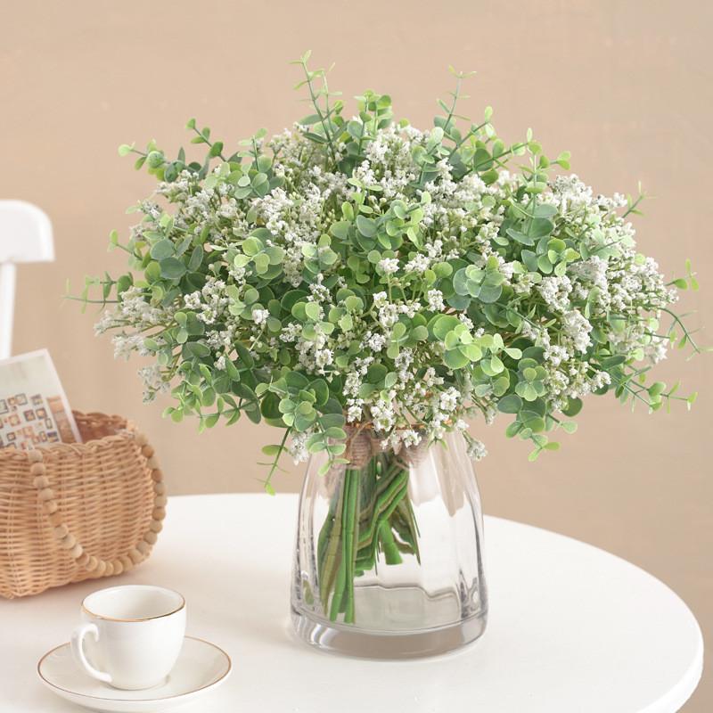 Fake Green Plant Artificial Eucalyptus With Full Sky Star Home Decor For Living Room Display