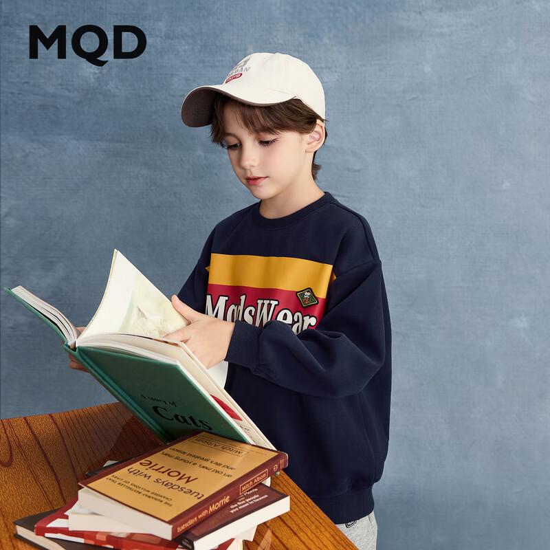 MQD Boys  2025 Autumn Street Outdoor Style Round Neck Sweatshirt 120cm