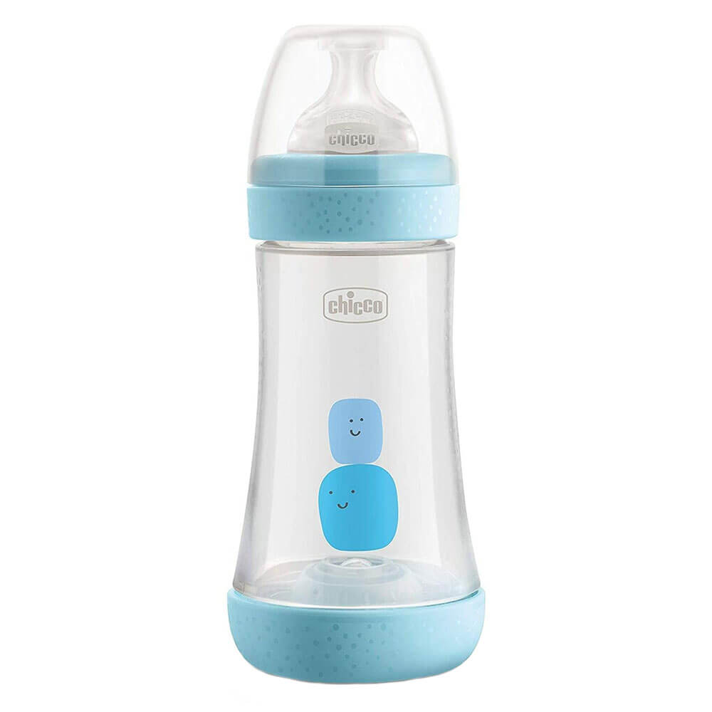 Chicco Perfect5 Silicone Bottle W/ Medium Flow 2m+ 240mL