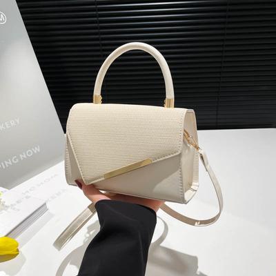 Light Luxury Hand-held Small Square Bag for Women, New Fashiable and Versatile Spliced Shoulder Bag, Stylish Crossbody Bags