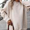 2026 cross-border foreign trade European and American women's clothing, new spring models, fashionable round neck lazy style tight long-sleeved