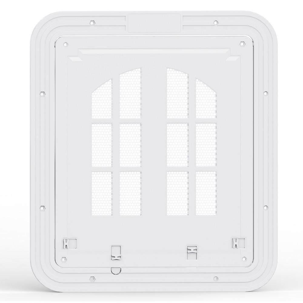 Self-Closing Dog Screen Door Reinforced Dog Sliding Door Screen Pet Lockable Screen Door  Patio