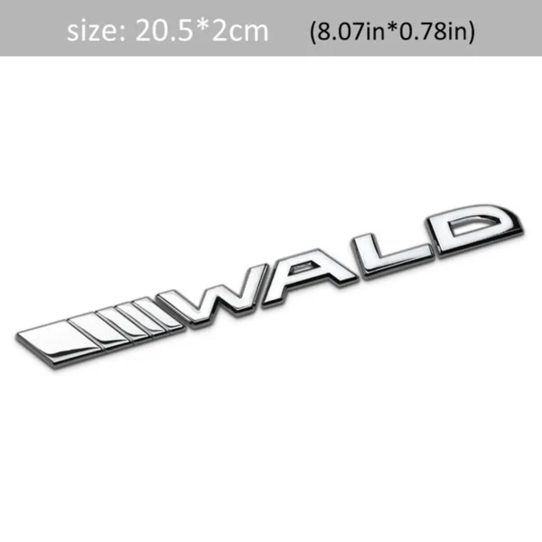 

1 шт. 3D ABS WALD Black Bison, боковое крыло автомобиля, задний багажник, эмблема, значок, наклейка, наклейки для Be/nz BCE GLE GLS GLA GLC ML GL SVG Class WALD чёрный
