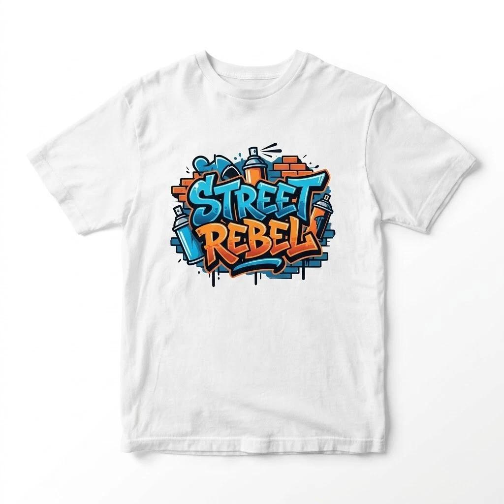 Street Rebel Graffiti T-Shirt - Urban Hip Hop Graphic Tee for Men & Women XXXXL