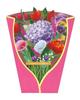 3D Pop-up Mother's Day Greeting Card with Hand-held Flowers