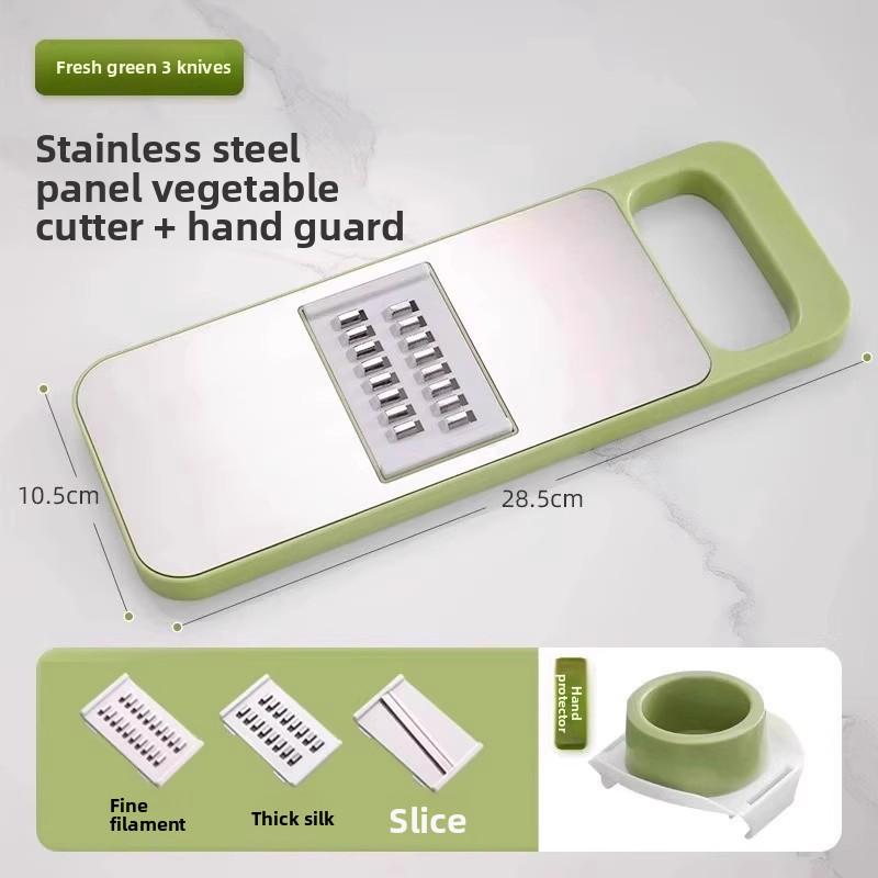 Multifunctional Grater Kitchen Vegetable Cutter Radish Shavings Home Peeler Plastic Steel Wire Slicing Machine Non-slip Fine Shreds