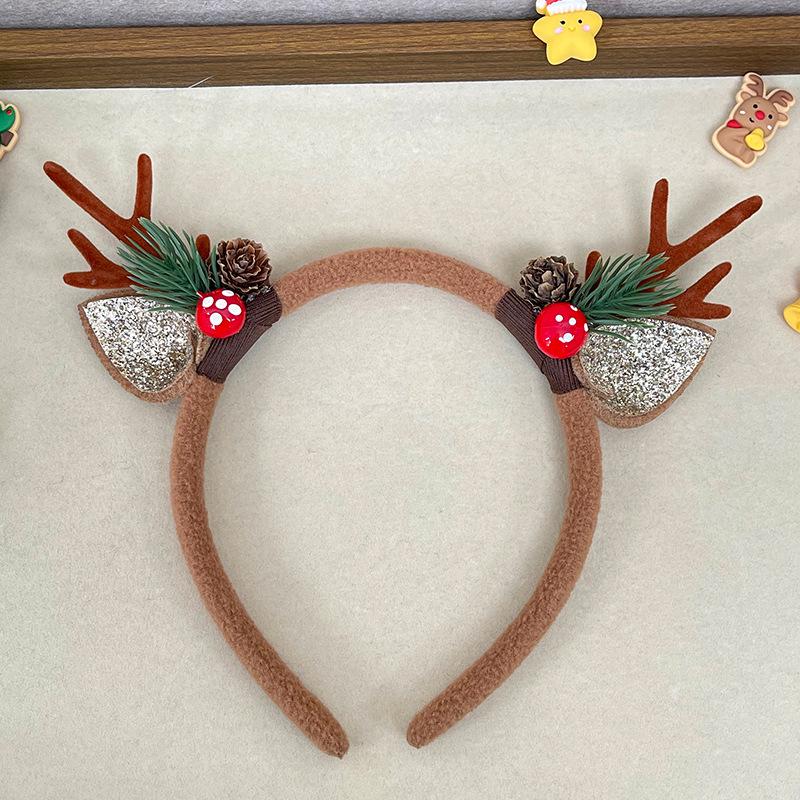 

Christmas Reindeer Antler Headband for Women & Children - Festive Hair Accessories