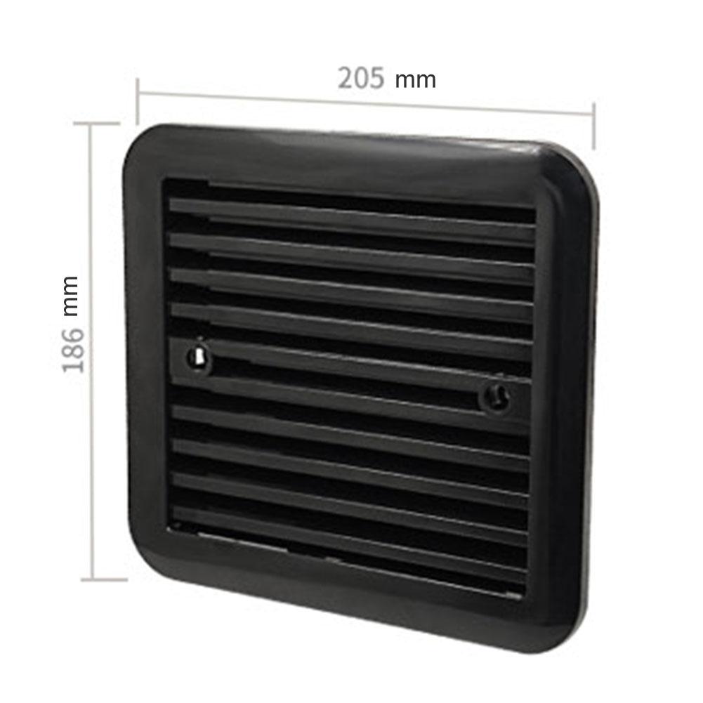 Caravan Ventilation Fan Grille Double Window Side ABS Refrigerator Vent Louver Suitable for Yachts Trailers and RVs
