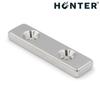 Hunter Rectangular Neodymium Plate Magnet with Screw Holes 40x10x4mm