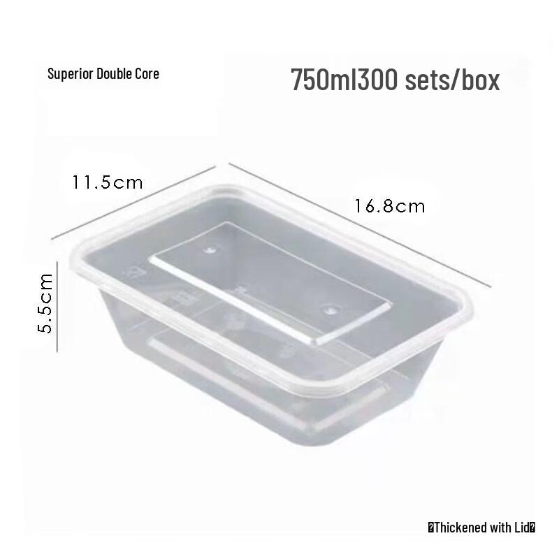

Disposable Transparent Rectangular Food Containers