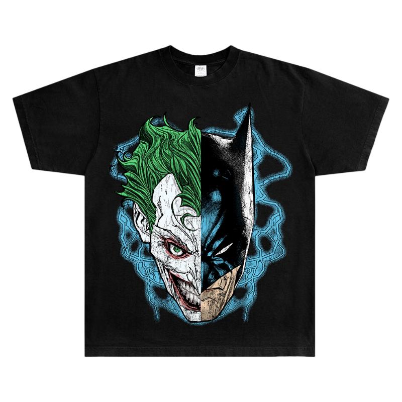

Batman Joker Vintage Graphic TShirt 100 Cotton Loose Fit Casual Crew Neck Short Sleeve for Men Women Y2K Harajuku Punk Fashion M