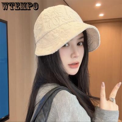Korejiešu stila ziedu izšūta zvejnieka cepure ar saules aizsargu sievietēm, pavasara saules aizsargs, saules aizsargs
