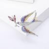 1 broche de paloma brillante para mujer, unisex, con forma de espiga de trigo.