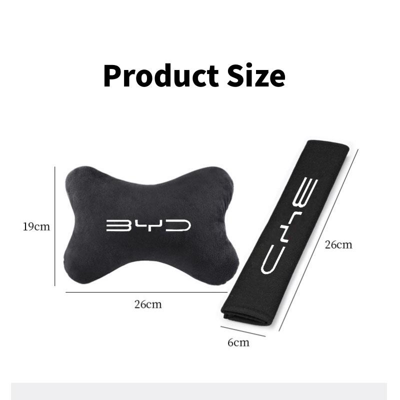 For BYD Tang F3 Yuan Song Max G3 Ea1 Dmi F3 Car Headrest Neck Support Seat Belt Shoulder Seat Soft Neck Pillow Auto Accessories
