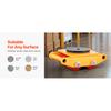 SucceBuy All-Steel Industrial Machinery Mover Pallet Trolley 6T Small Carrying Tank W/ 360Degree Rotation for Transporting Cargo