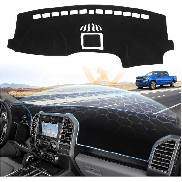 Dash Cover For 2015-2025 Ford Edge Dashboard Cover Mat For Edge Accessories Sunshade Nonslip Mesh Protector No Glare