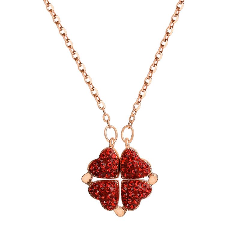 Four Leaf Fashionforward Clover Necklace For Women In Premium Gold And Silver Finishes